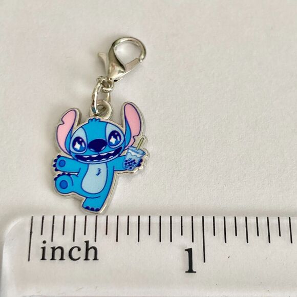 Vintage Disney Lilo & Stitch Zipper Pull Bag Clip On Charm Aulani Soda Snacks - Picture 5 of 6